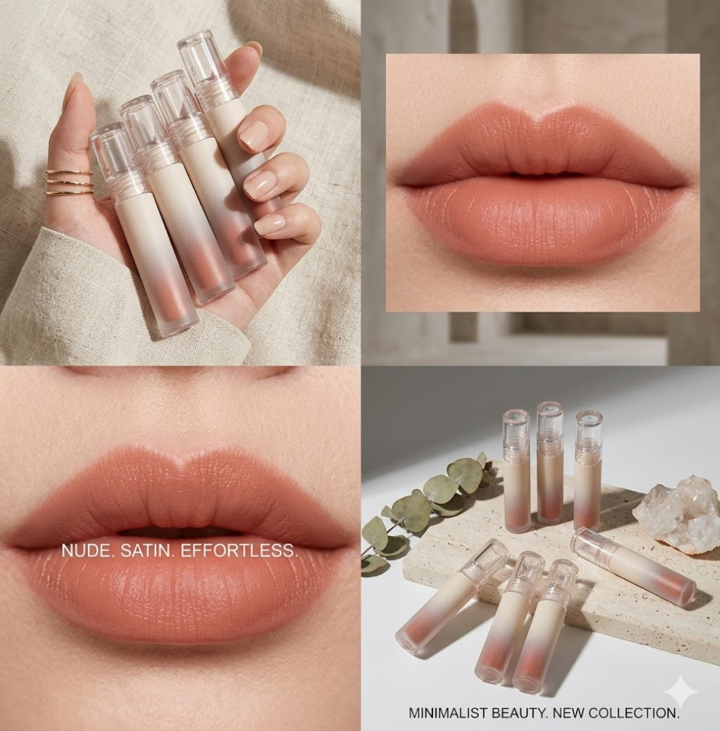 7-Color Matte Bunny Lip Glaze – Moisturizing, Nourishing & Plumping, Non-Sticky, Portable Daily Lip Makeup, Ideal Gift for Women