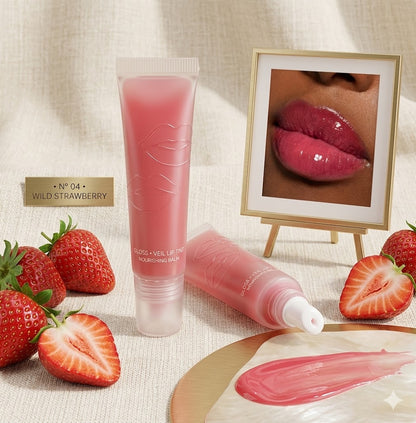 Moisturizing Lip Oil – Natural Fruit Mirror Lip Oil, Long-Lasting Watery Lip Gloss with Non-Sticky Shine